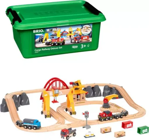 BRIO World - Cargo Railway Deluxe Set