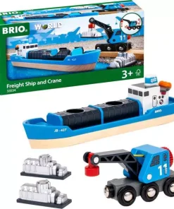 BRIO World - Freight Ship & Crane