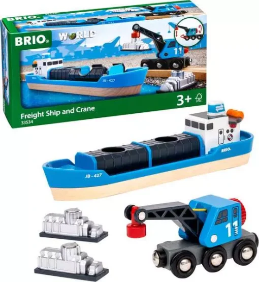 BRIO World - Freight Ship & Crane