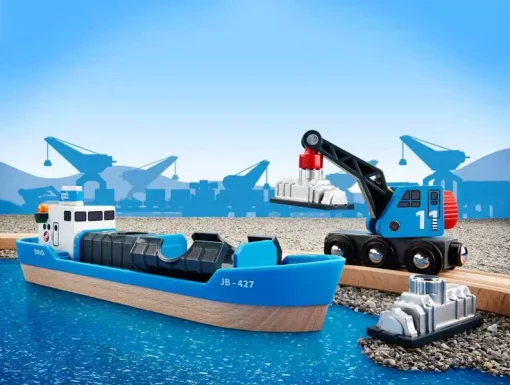 BRIO World - Freight Ship & Crane - Image 6