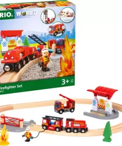 BRIO World - Firefighter Train Set
