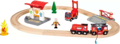 BRIO World - Firefighter Train Set - Image 2