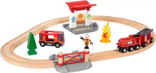 BRIO World - Firefighter Train Set - Image 3