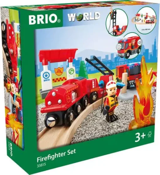 BRIO World - Firefighter Train Set - Image 4