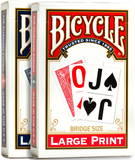 BICYCLE - BRIDGE SIZE LARGE PRINT