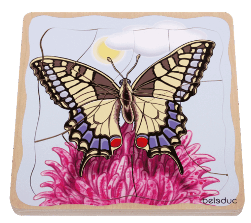 Layer Puzzle - Butterfly - 5 in 1 puzzle - Image 2