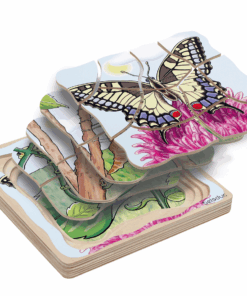 Layer Puzzle - Butterfly - 4 in 1 puzzle