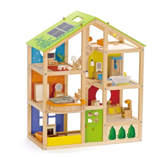 All Season House Kids Wooden Dollhouse - Hape