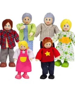 Happy Family - Caucasian - Wooden Doll House Furniture - Hape