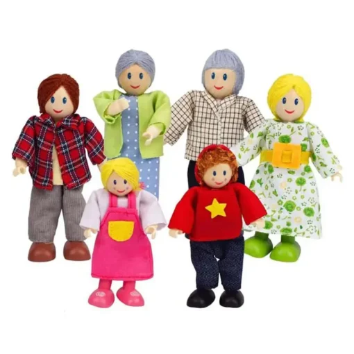 Happy Family - Caucasian - Wooden Doll House Furniture - Hape