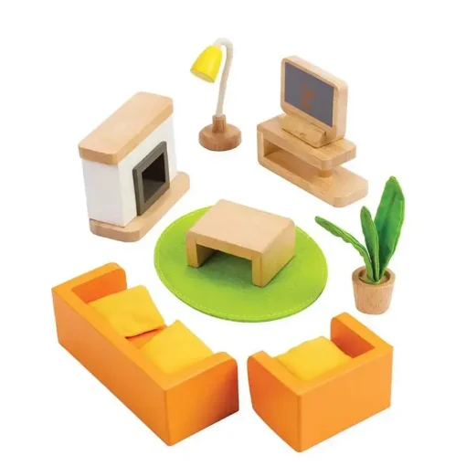 Media Room - Wooden Doll House Furniture - Hape