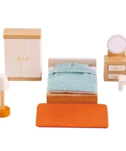 Master Bedroom Set - Wooden Doll House Furniture - Hape