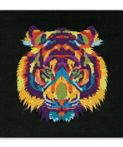 Tiger - Diamond Painting Art Kit - 11.4"x11.4" Primed Back-Stapled w/Gems+Tool+Tray