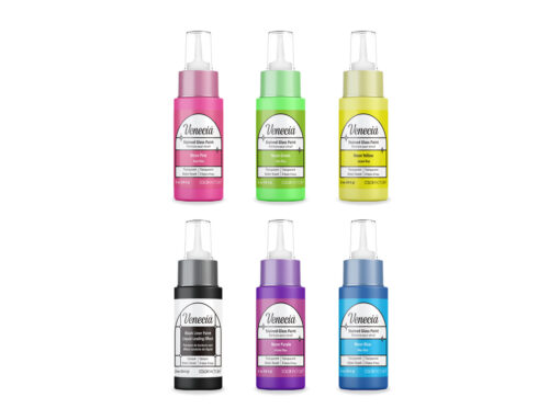 Neon - 2oz Venecia™ Stained Glass Paint Set 6pc - Image 4