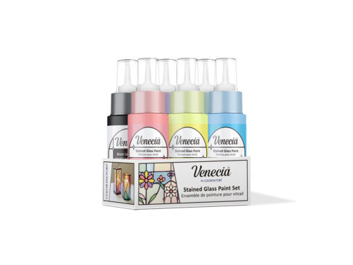 Pastels - 2oz Venecia™ Stained Glass Paint Set 6pc - Image 4