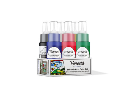 Basics - 2oz Venecia™ Stained Glass Paint Set 6pc