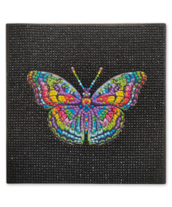 Butterfly - Diamond Painting Art Kit - 7.9"x7.9" Primed Back-Stapled w/Gems+Tool+Tray