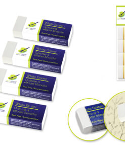Eraser White Non-Dust 4pc 2.4x0.85x0.5"