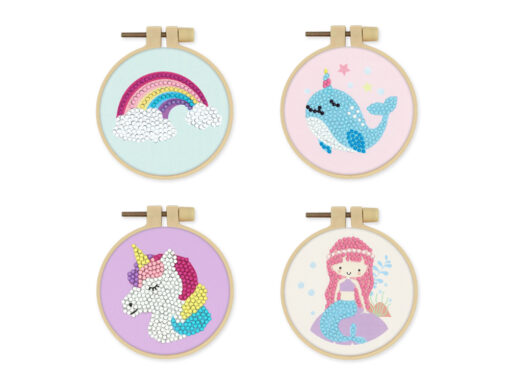 Fantasy Frolic - Diamond Painting DIY Embroidery Hoop Kit - Assorted Styles - Image 2