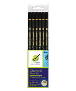 Charcoal Pencils 6pcs (Soft/Med/Hard)