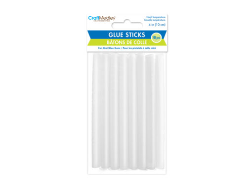 Glue Sticks -  4" Mini x 18pcs Dual Temp 7mm Thick
