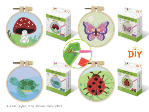 Outdoor Splendor - Diamond Painting DIY Embroidery Hoop Kit - Assorted Styles