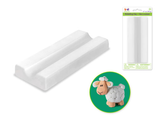 White - Modelling Clay 190g Solid Color