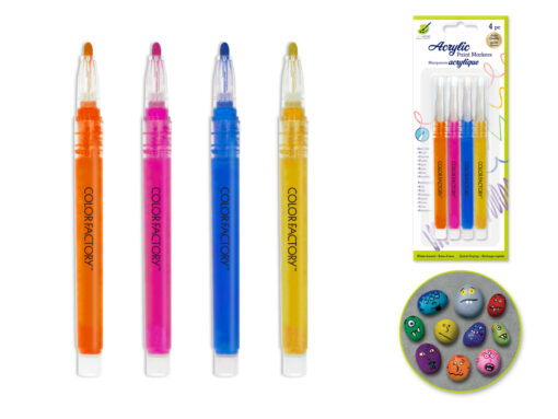 Bright - Multi-Surface Acrylic Paint Markers 4pk - Image 2