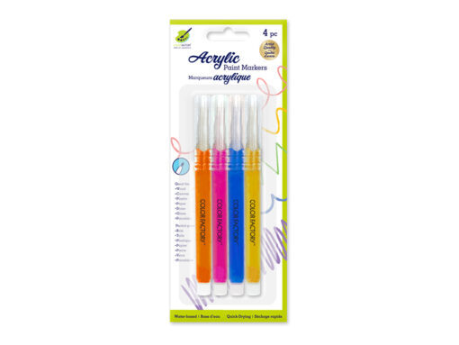 Bright - Multi-Surface Acrylic Paint Markers 4pk