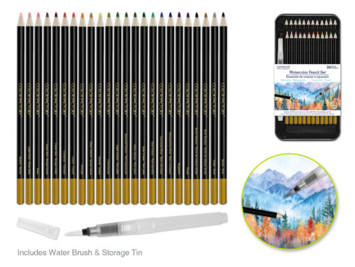 Watercolor Pencil Set 24ct 3.0mm