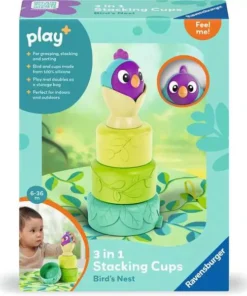 Play+ - 3-in-1 Stacking Cups: Bird's Nest