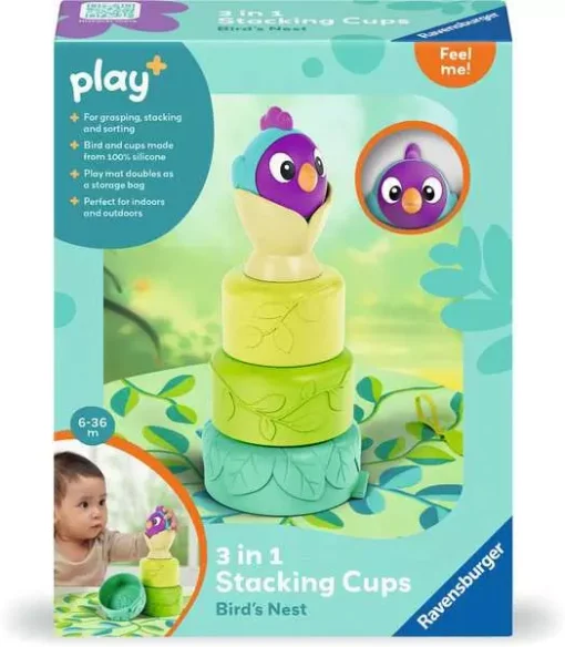 Play+ - 3-in-1 Stacking Cups: Bird's Nest