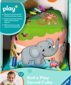 Play+ - Roll & Play Sound Cube: Wild Animals