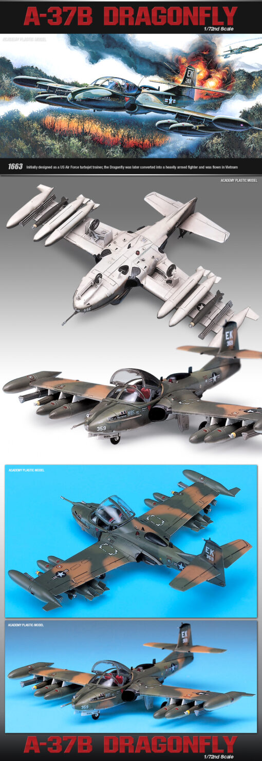 1/72 - A-37B Dragonfly - Academy - Image 2