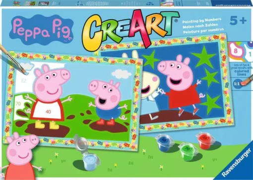 CreArt - Peppa Pig - Paint by numbers for kids 5 years up