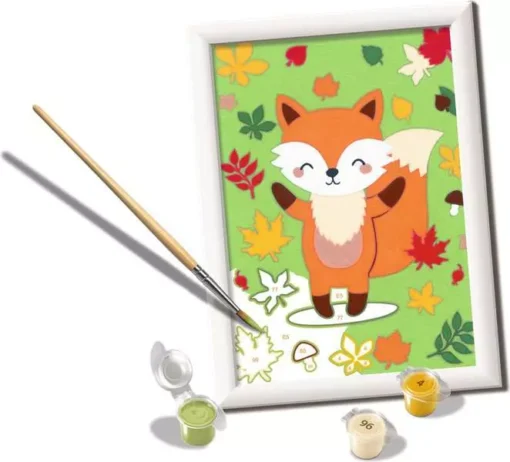 CreArt - Fantastic Fox - Paint by numbers for kids 7 years up - Image 2