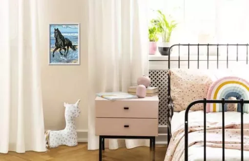 CreArt - Beach Horse - Paint by number for kids 11 and up - Image 2