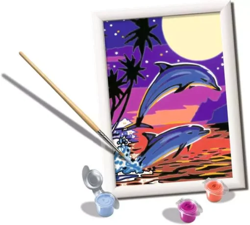 CreArt - Dolphin Adventures - Paint by numbers for kids 7 years and up - Image 3