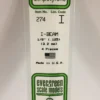 274 - 125" (3.2mm) OPAQUE WHITE POLYSTYRENE I-BEAM