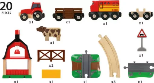 BRIO World - Farm Railway Set - Image 4
