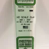 8204 - .022" X .043" / .6mm X 1.1mm OPAQUE WHITE POLYSTYRENE HO SCALE STRIPS (2X4)