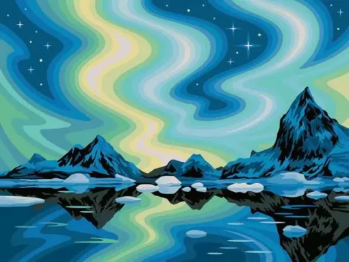 CreArt - Northern Lights - Paint by numbers