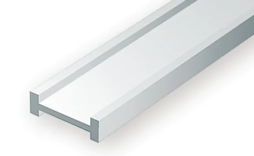 274 - 125" (3.2mm) OPAQUE WHITE POLYSTYRENE I-BEAM - Image 2