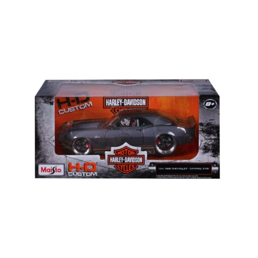 1/24 - 1968 Chevy Camaro - Metallic Grey - H-D Custom - Maisto - Image 2