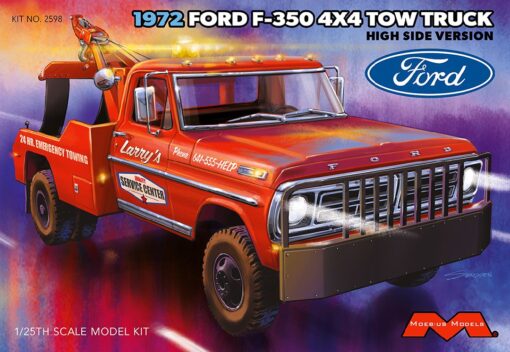 1/25 - 1972 Ford F-350 Wrecker 4x4 High Side - Moebius