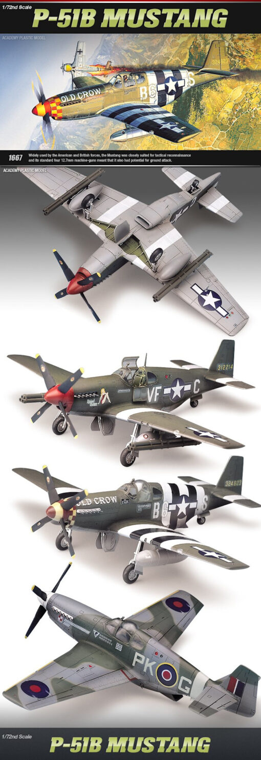 1/72 - P-51B Mustang - Academy