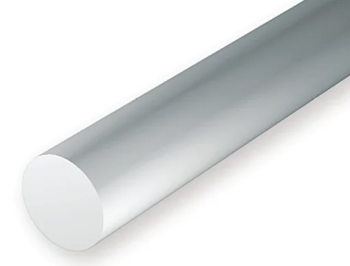 213 - .100" (2.5mm) OD WHITE POLYSTYRENE ROD - 14" - 5 pieces - Image 2