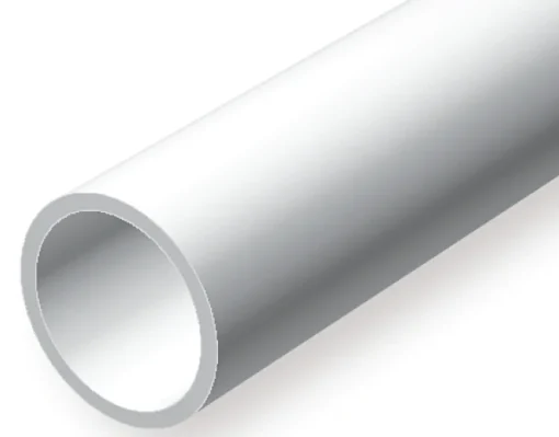 223 - .093" (2.4mm) OD OPAQUE WHITE POLYSTYRENE TUBING - 14" - 6 piece - Image 2