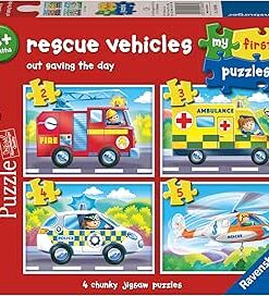 Rescue Vehicles - My First Puzzles - 2-5 piece puzzles